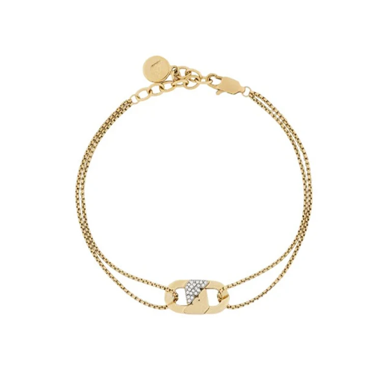 Men's Bracelet Gold-Plated with Crystals Egs3175710