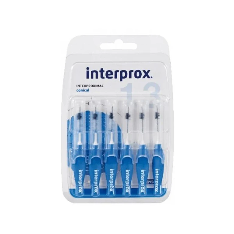 Interprox Interdental Brushes 1.3 Conical from 3.5 to 6mm x6