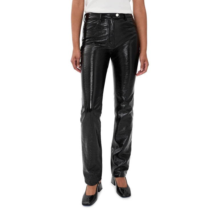 Reedition 5-Pocket Vinyl Pants Black 38