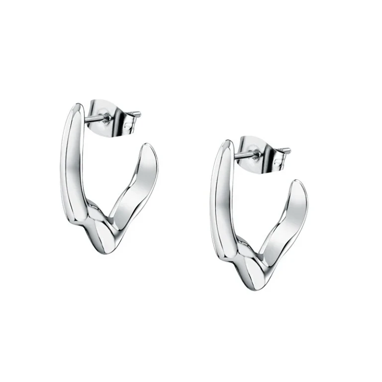 Gorgeous Hoop Earrings In Steel T-Design Tjaxa06