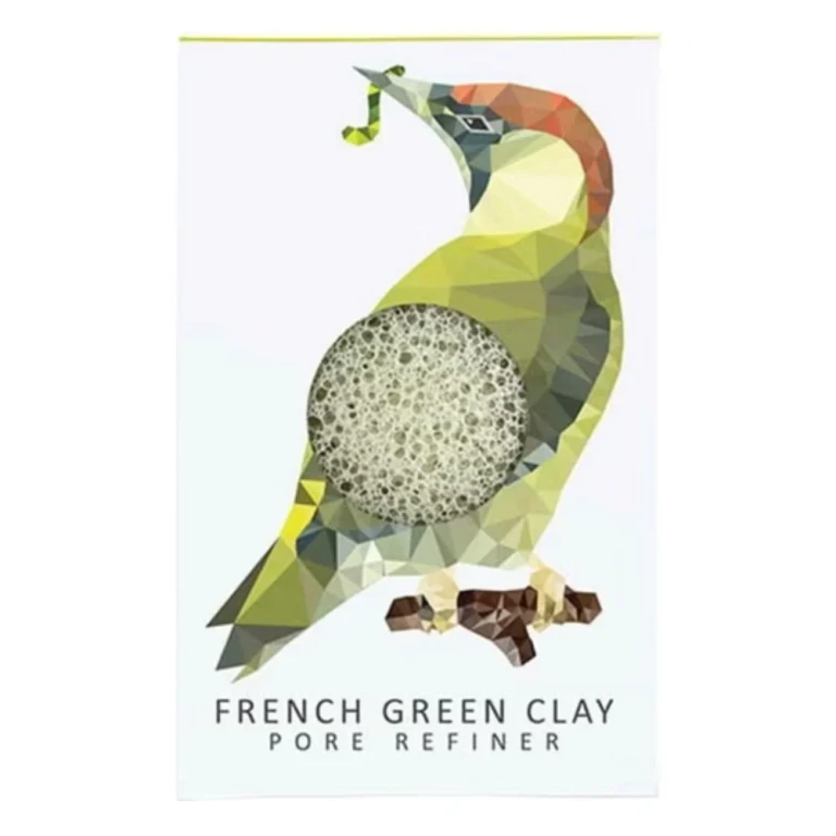 Konjac Mini Pore Refiner Woodland Woodpecker with Green Clay