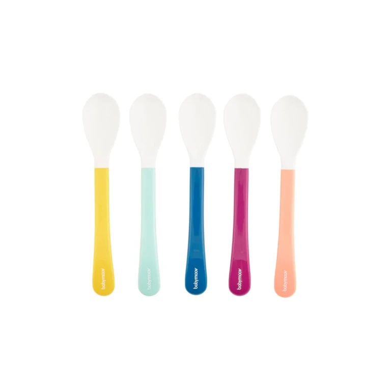 Spoons Multicolor teaspoon 8m+ Multicolor 5 pcs
