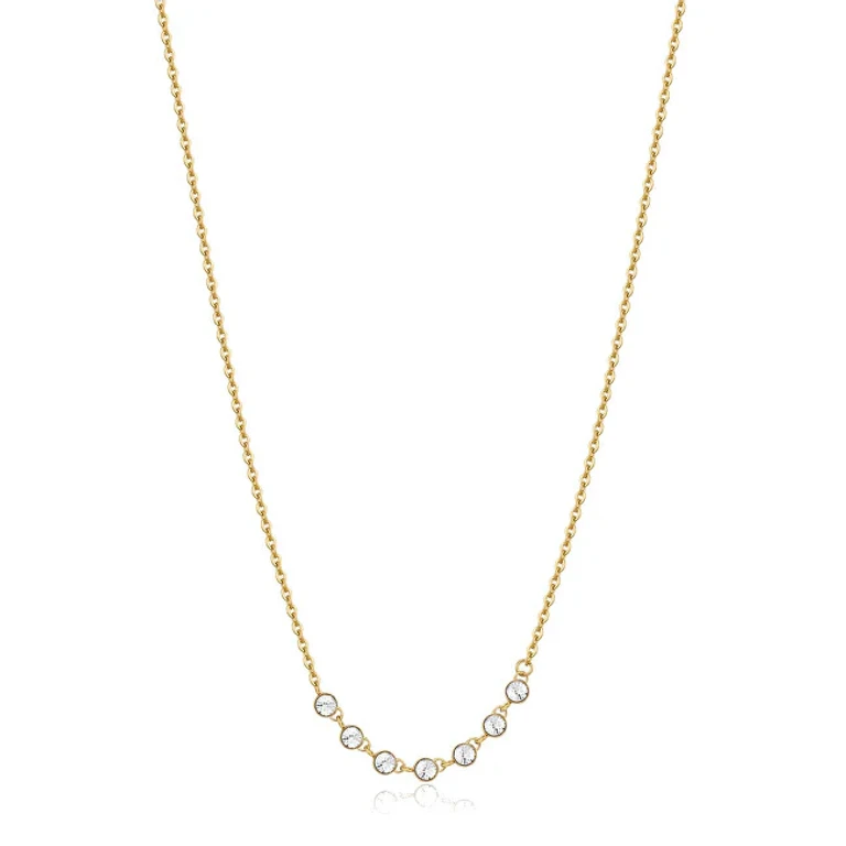 Delicate gold plated necklace with Symphonia crystals BYM132