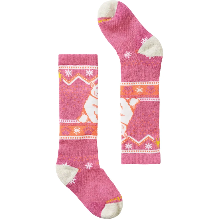 Wintersport Full Cushion Polar Bear Pattern OTC Socks - Kid's
