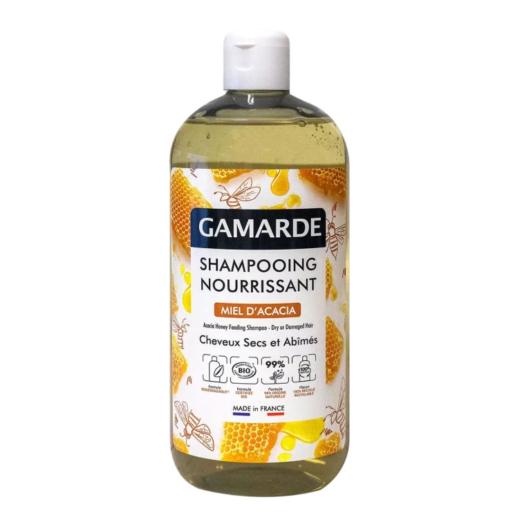 Shampooing nourrissant au miel d'acacia pour cheveux secs et abîmés