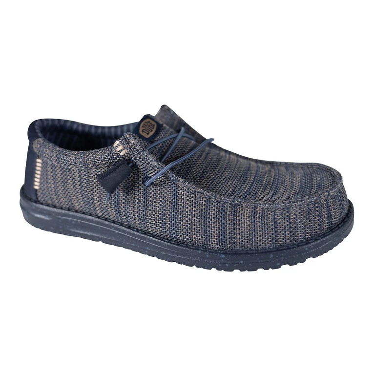 MEN'S WALLY STRETCH SOX SHOES - NAVY BLAZER 9:- 9, Navy Blazer