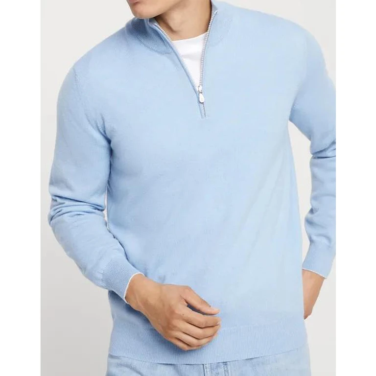 Turquoise Cashmere Knit Sweater