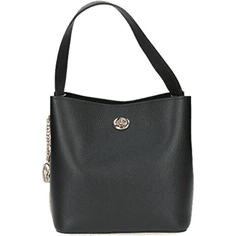 Women's Black Leather Handbag