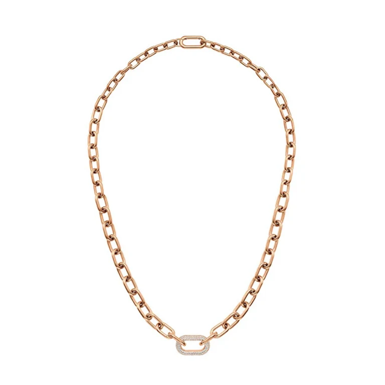 Bronze Necklace Luxury with Crystals Crystal Link DW00400571