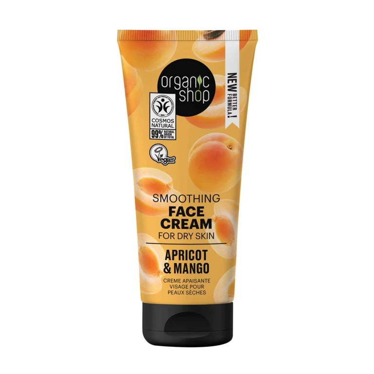 Organic Shop Smoothing apricot face cream for dry skin 50 ml