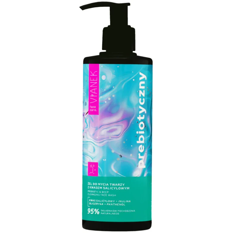 prebiotic facial cleansing gel with salicylic acid 300ml