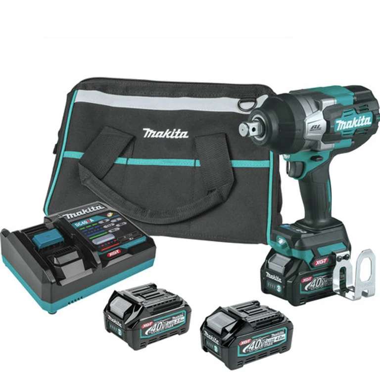 40V max XGT Brushless Lithium-Ion 3/4 in. Sq. Drive Cordless 4-Speed High-Torque Impact Wrench Kit with 3 Batteries Bundle (2.5 Ah/4 Ah)