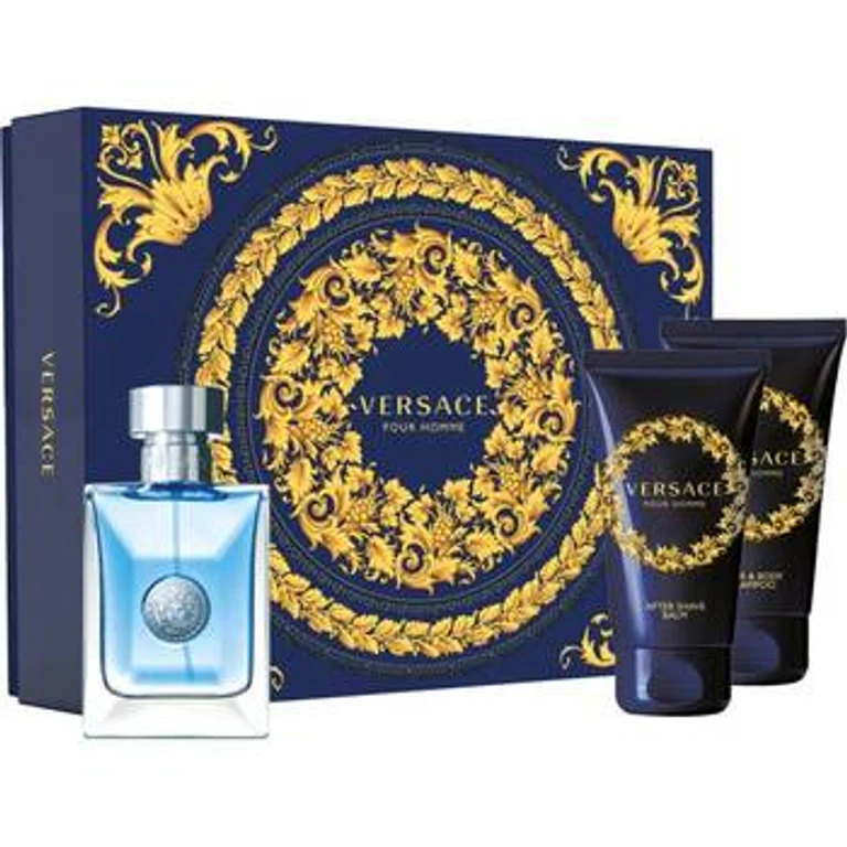 Versace Versace men's gift box EDT 50 ml, aftershave balm 50 ml, and shampoo 50 ml 50 ml
