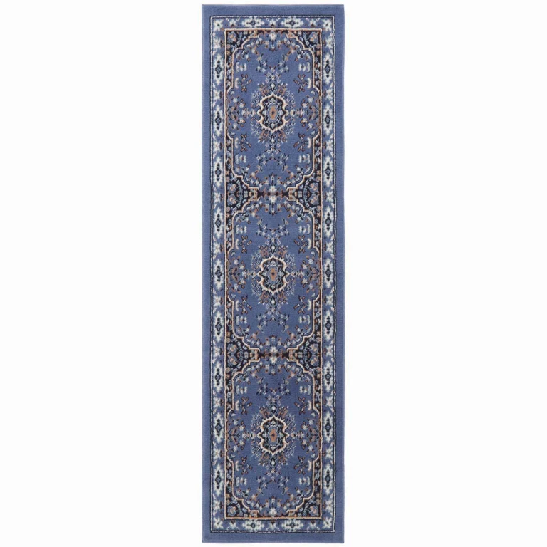 Area Rug, Assorted Designs & Sizes:- 2'x7', Blue/Brown