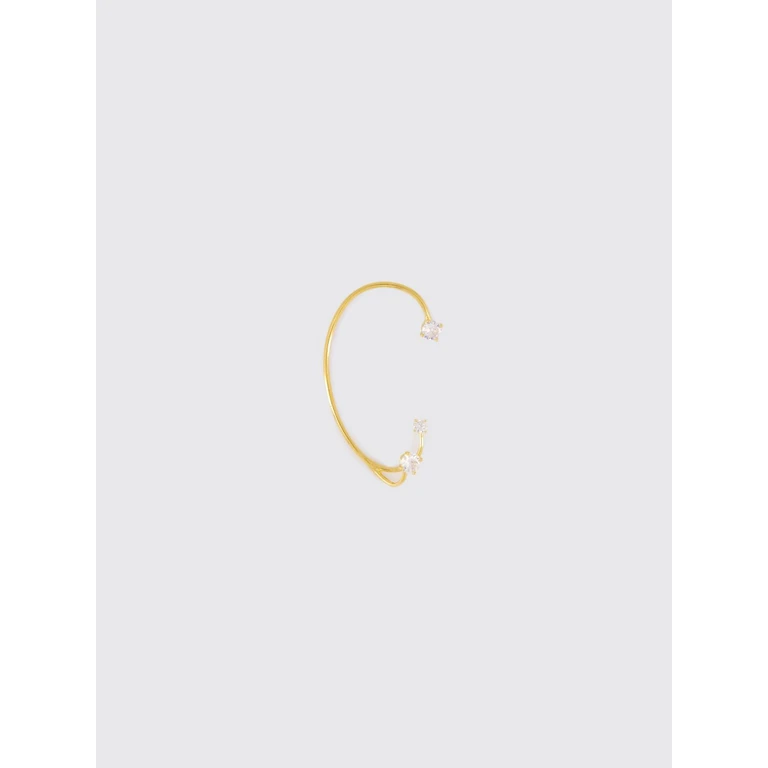 Three Point Silver Ear Cuff with Set Rhinestones (CAOEA910SGOL)