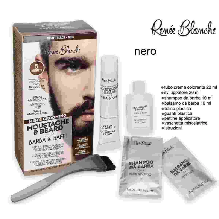 Mustace & beard beard and mustache black