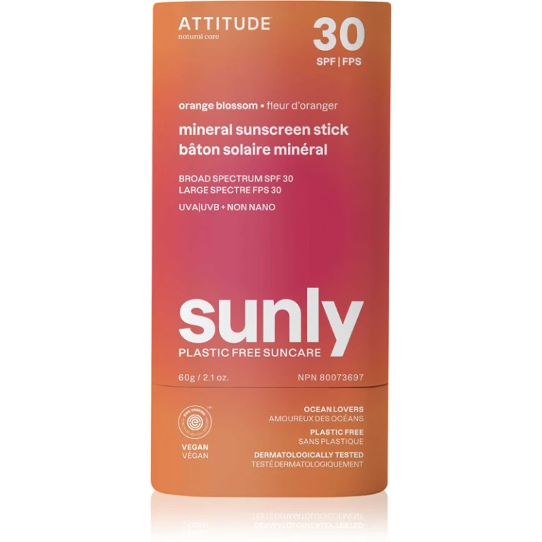 Attitude Mineral Body Protection Stick Orange Blossom SPF 30 (Sun Stick) 60 g