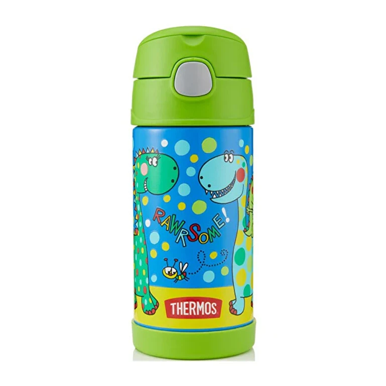 FUNtainer Thermos for children with straw – dinosaur 355 ml