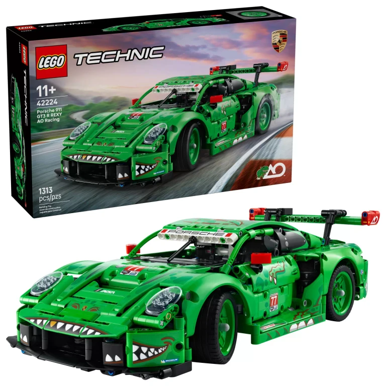 Technic Porsche 911 GT3 R REXY AO Racing Car Building Set, 1313 pc.