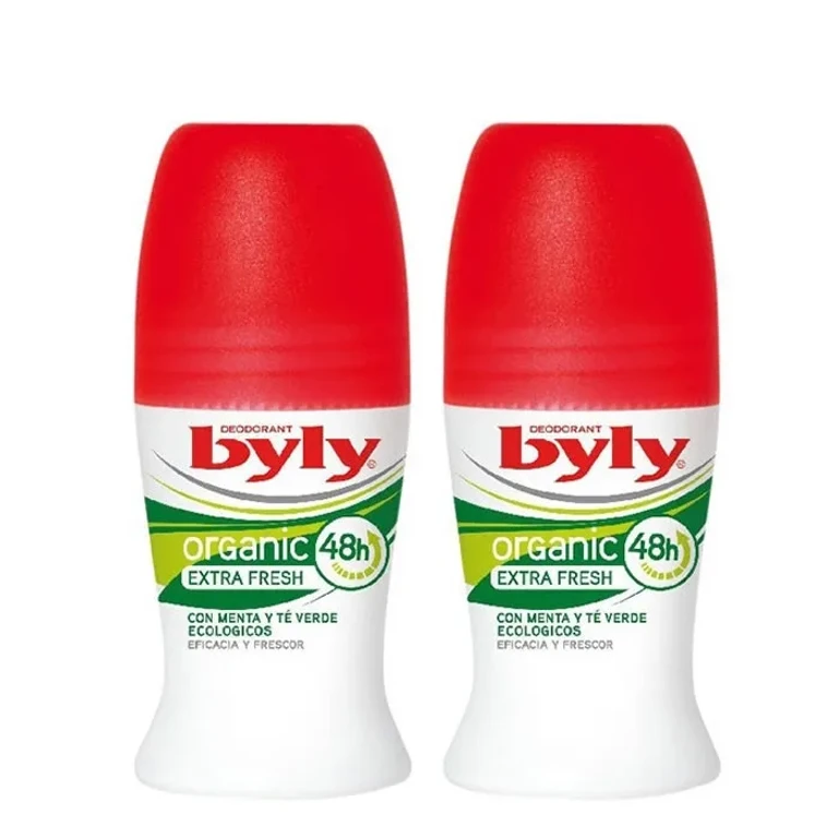 Organic Extra Fresh Roll On Deodorant 2x50ml