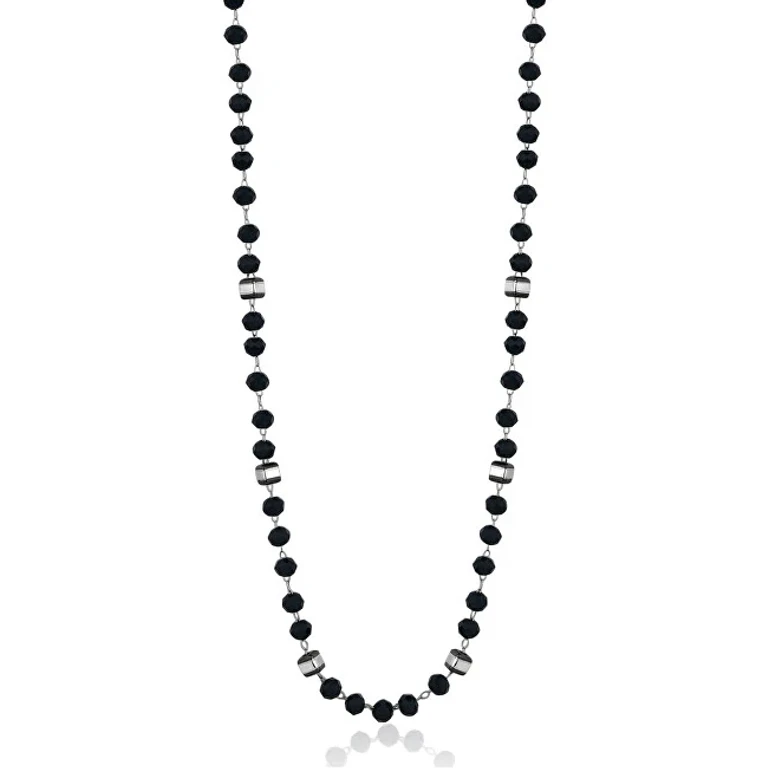Elegante Necklace with Black Beads Shrine Ssr05