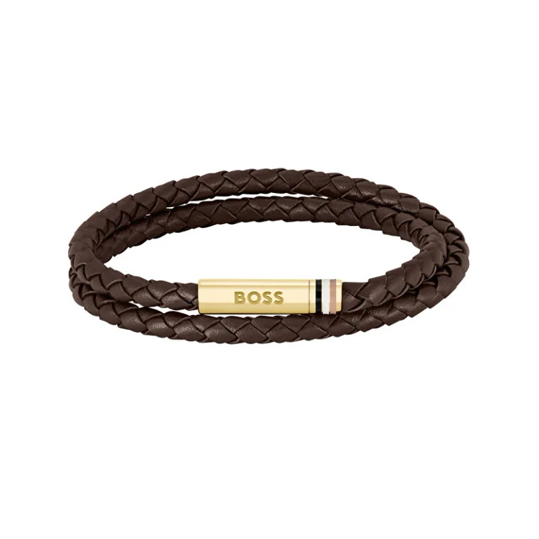 Ares 1580670 Double Leather Bracelet - Length: 17.5 Cm