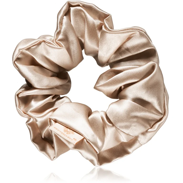 Silk Scrunchie Elastic Silk Hair Band Gold 1pc