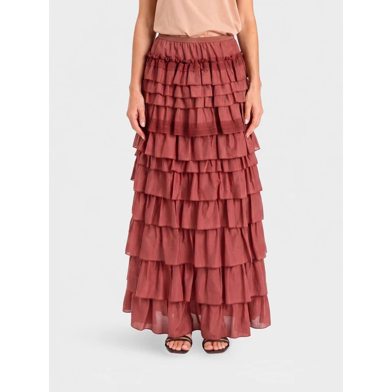 Cotton Skirt with Ruffles (261AQ205010060)