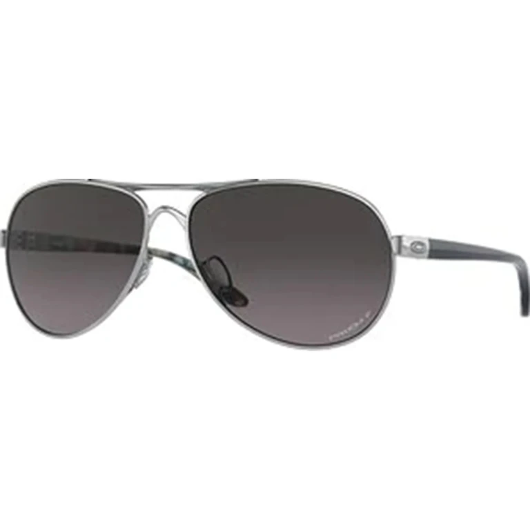 Feedback Sunglasses - Polished Chrome - Prizm Grey Gradient Polarized Lens - Women's