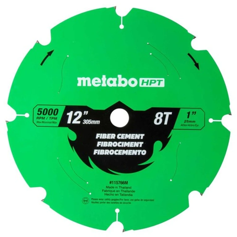115766M 12-Inch 8-Tooth Fiber Cement Blade