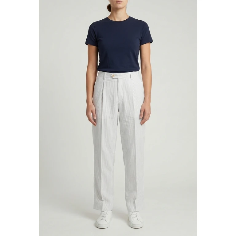 Wowhite Striped Relaxed Trousers