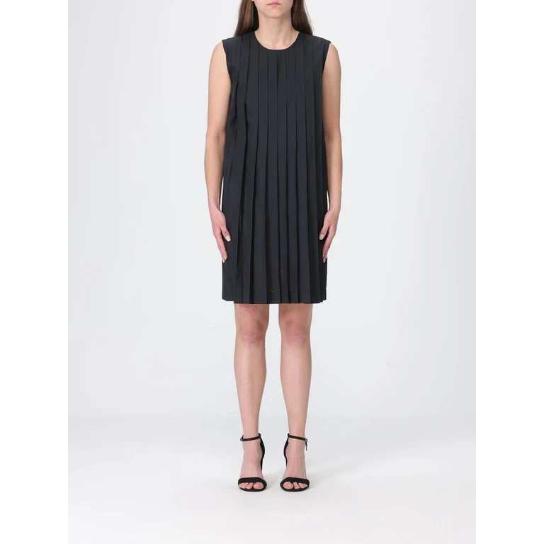 Pleated Crêpe Dress (V11027120MF2009)