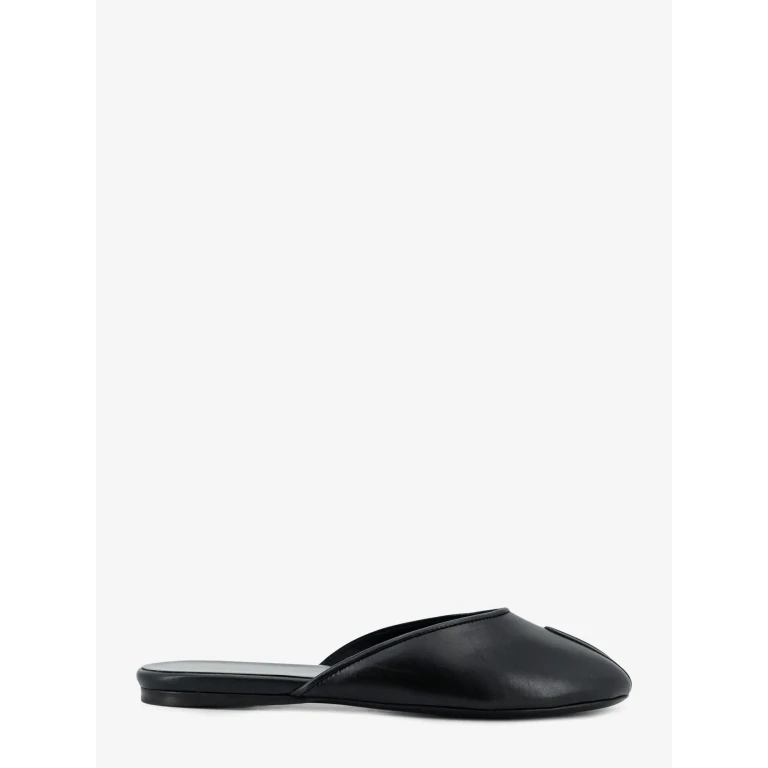 Sandals Date Flat Leather Black