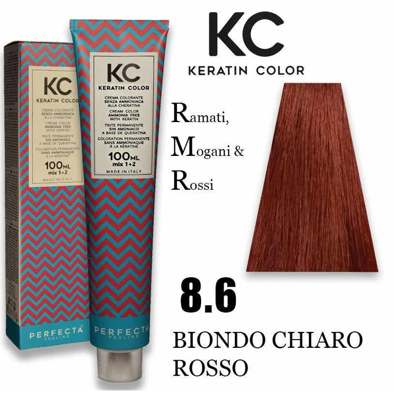 Kc keratin cream color 100ml 8.6