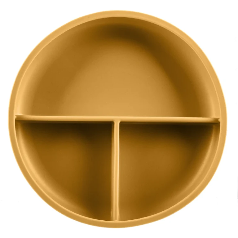 Split Flat Silicone with Suction Cup Mustard Yellow