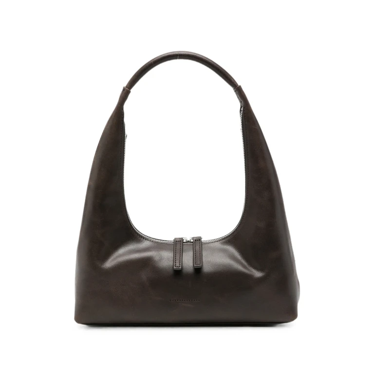 Logo-detail Leather Shoulder Bag