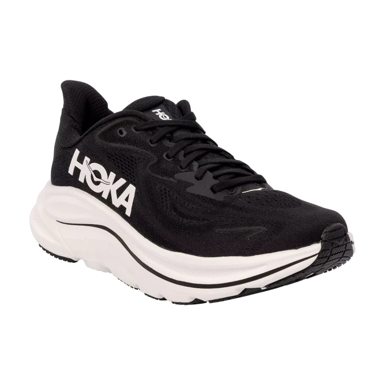 Men's Clifton 10 Sneaker - Black / White 7:- 7, Black/White
