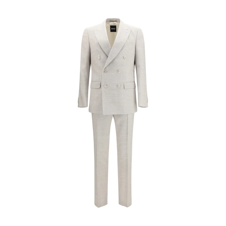 Suit Linen and Mohair Open Grey