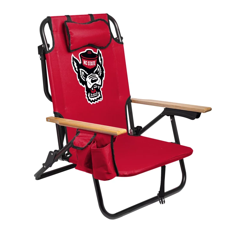 NC State Wolfpack Reclining Beach Chair