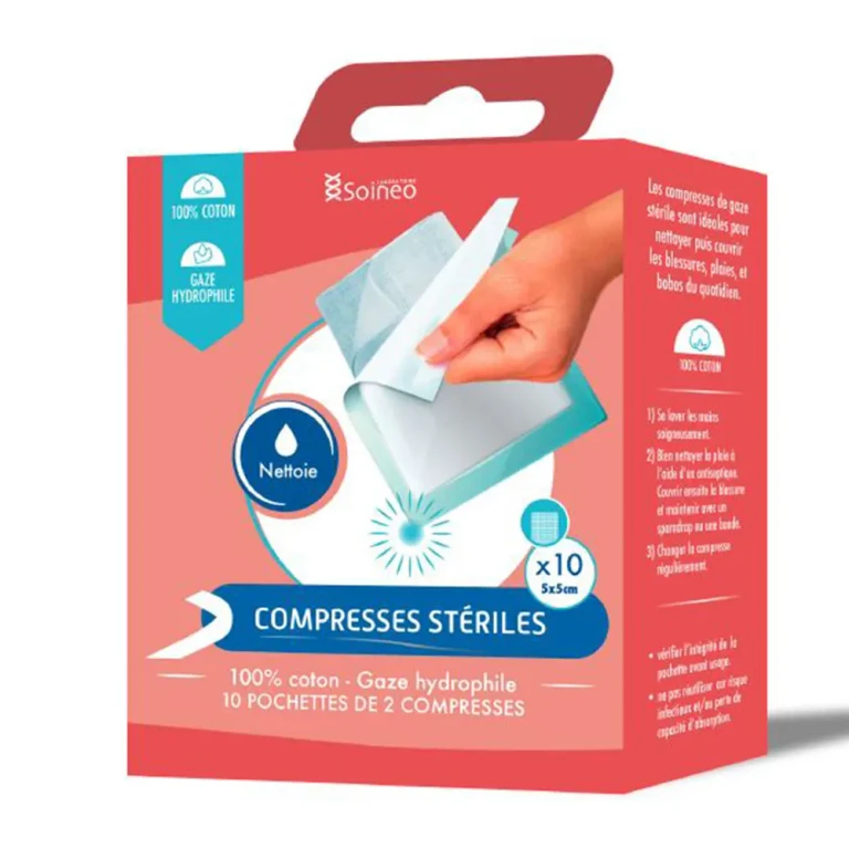 Sterile gauze pads 5x5cm x10