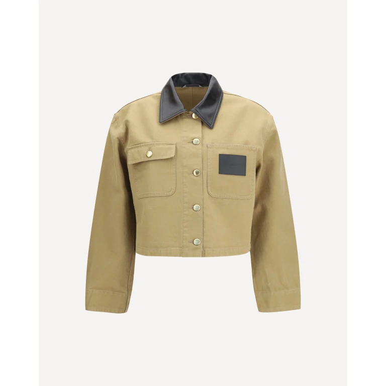 BALENCIAGA Heavy cotton cropped Jacket Female 36