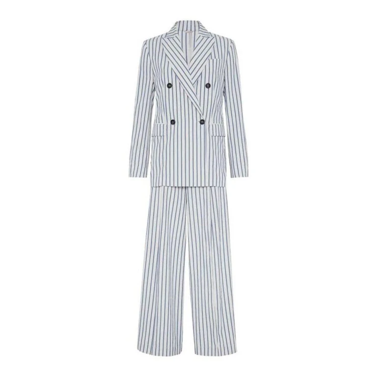 White Striped Tailored Blazer