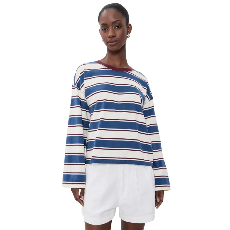 Salinas Easy Long Sleeve Tee Cove Stripe L