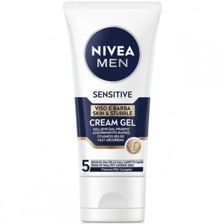 Man Sensitive Face And Beard Gel Cream 50 Ml