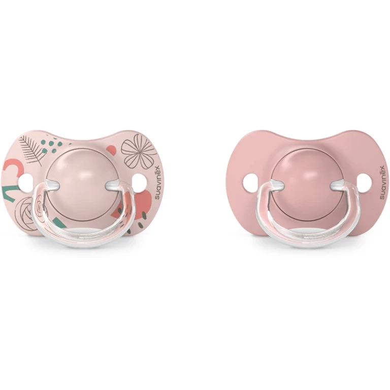 Walk 6-18 months pink pacifier 2 pieces