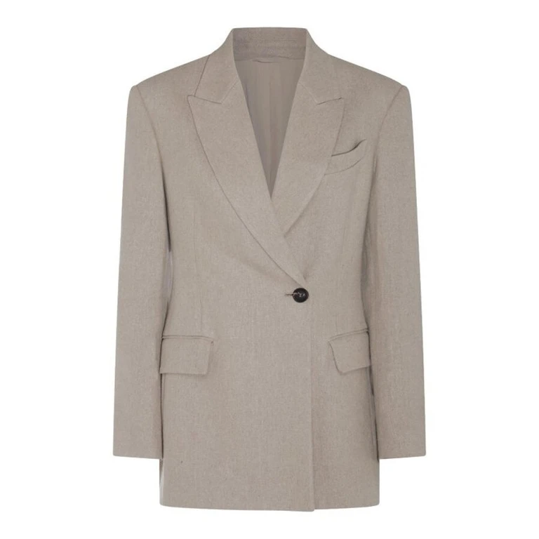 Wolight Beige Linen Blazer