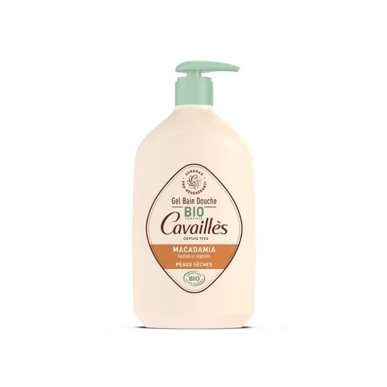 Cavaillès Bath and Shower Gel - Macadamia - ORGANIC Dry Skin 1 L