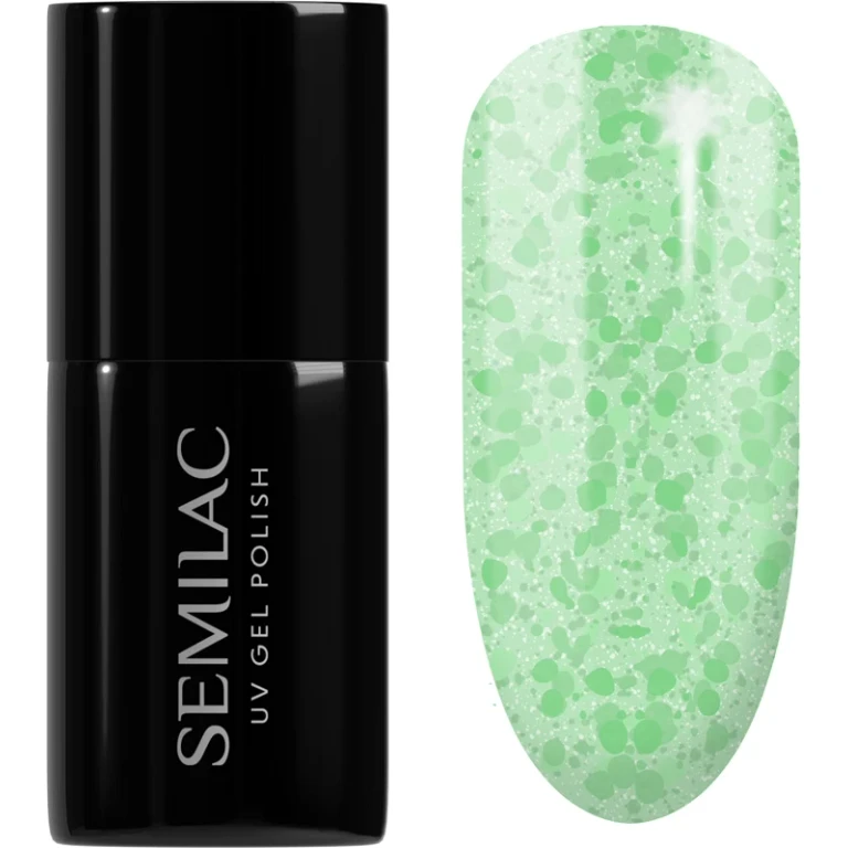 UV Hybrid Crushed_ICE Gel Nail Polish with UV/LED Lamp Color 494 Frozen Pistachios 7ml