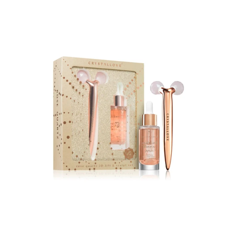 Golden Rose Quartz 3D Lift & Sculpt Set To Soothe Skin 1Pcs