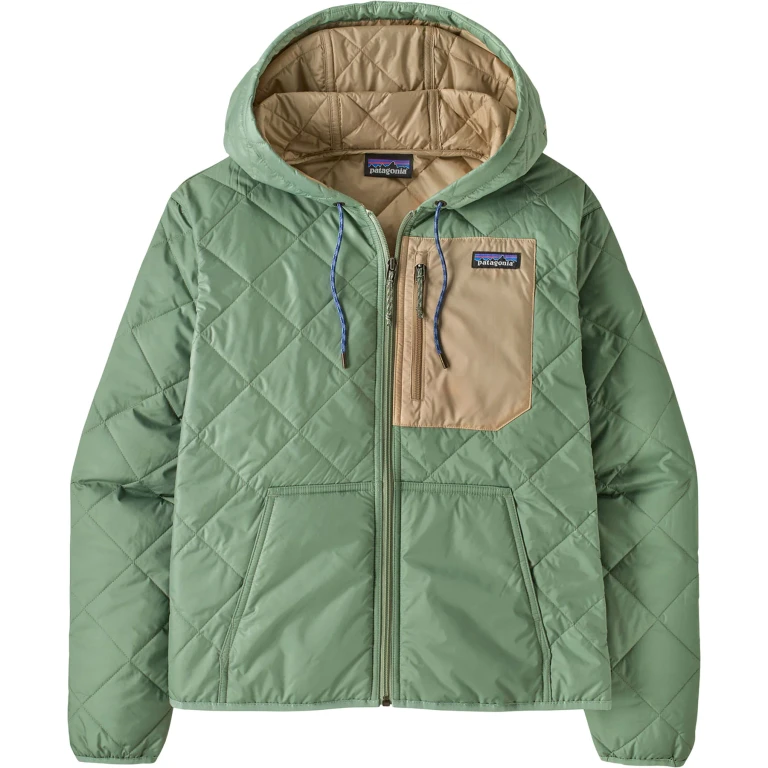 Diamond Quilted Bomber Hoody - Women's
